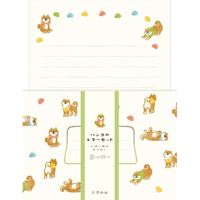 古川紙工 ハンコのレターセットしばい LLH5 4952270286430（5セット）