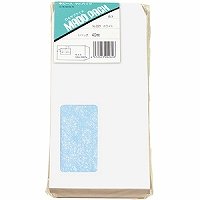 高春堂 ピース封筒 マドパック マドパック長3ホワイト 80g/ 長3 茶 ケント紙 221（10セット）