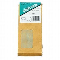 高春堂 ピース封筒 マドパック マドパック長4クラフト 70g/ 長4 茶 クラフト紙 250（10セット）