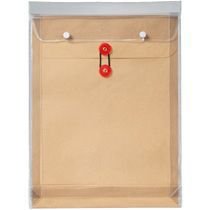 高春堂 ピース封筒 マチ付保存袋 角0レザックビニール入茶 角0マチ付 茶 レザック紙 919（10セット）