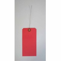 リュウグウ 針金荷札 色大 赤   hg-l-r リュウグウ 4903466086914（10セット）