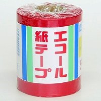 エコール 紙テープ 5個入り アカ ｴｺｰﾙ（10セット）