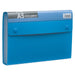 キングジム ドキュメントファイル エコノミータイプ A5 2254 青（10セット）