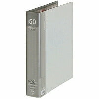 キングジム クリアーファイル （大量ポケット） 差換式 A4S 3139-3 ライトグレー（10セット）