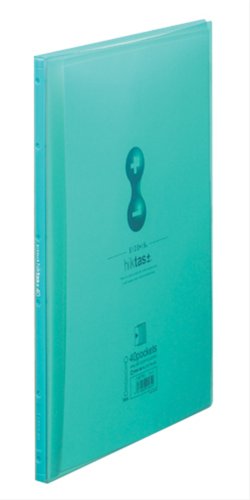 キングジム クリアーファイル サイドイン ヒクタス （透明） A4S 7187TW 緑（10セット）