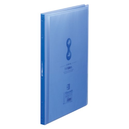 キングジム クリアーファイル サイドイン ヒクタス （透明） A4S 7187-3T 青（10セット）