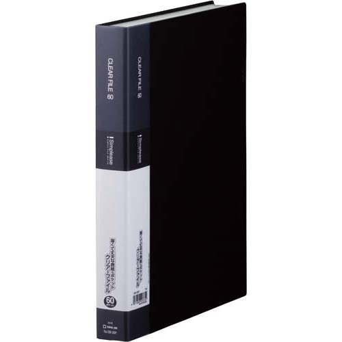 キングジム クリアーファイル シンプリーズ A4S 60P 136-3SP 黒（10セット）