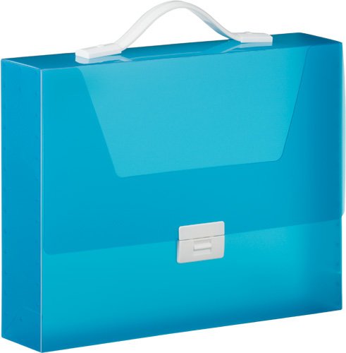 キングジム キャリングケース シンプリーズ グリップタイプ A4 70mm 294TSPW 青（10セット）