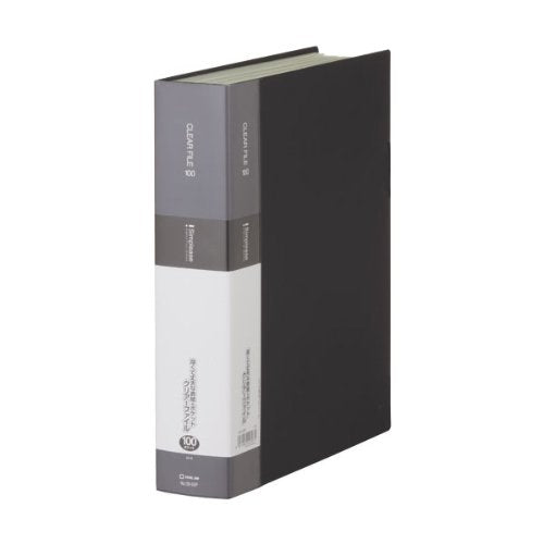 キングジム クリアーファイル シンプリーズ A4S 100P 136-5SP 黒（10セット）