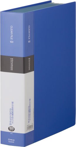キングジム クリアーファイル シンプリーズ A4S 100P 136-5SP 青（10セット）