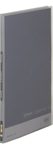 キングジム クリアーファイル シンプリーズ（透明）10P A4 186TSPH グレー（10セット）