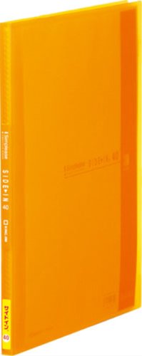 キングジム クリアーファイル シンプリーズ サイドイン A4S 40P 187TSPW オレンジ（10セット）