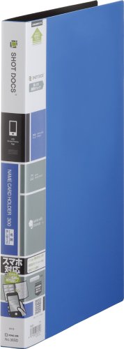 キングジム 名刺ホルダー ショットドックス 差替式 A4 36SD 青（10セット）