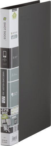 キングジム 名刺ホルダー ショットドックス 差替式 A4 36SD 黒（10セット）