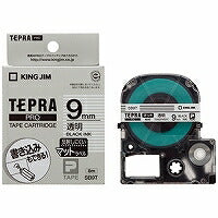 キングジム テープカートリッジ テプラPRO 9mm SB9T マット透明（10セット）