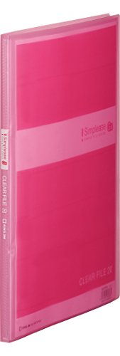 キングジム クリアーファイル透明 シンプリーズGX20Pピンク A4S 186TSPGXヒン（10セット）