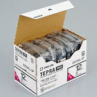 キングジム テープカートリッジ テプラPRO 12mm 5個 SS12KL-5P（10セット）