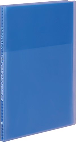 キングジム クリアーファイル スムーズイン A4 20ポケット（小口10枚） 173TSM青（10セット）