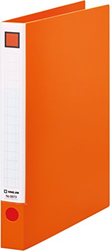 キングジム レバーリングファイル A4 適正収納枚数250枚 6672オレンジ（10セット）