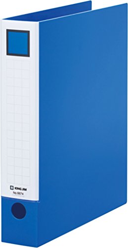 キングジム レバーリングファイル A4 適正収納枚数380枚 6674青（10セット）