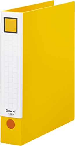 キングジム レバーリングファイル A4 適正収納枚数380枚 6674黄（10セット）