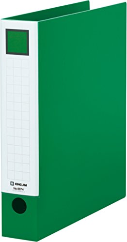 キングジム レバーリングファイル A4 適正収納枚数380枚 6674緑（10セット）