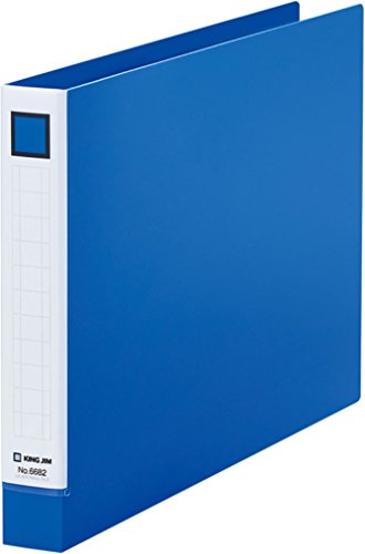 キングジム レバーリングファイル A4ヨコ 適正収納枚数250枚 6682青（10セット）