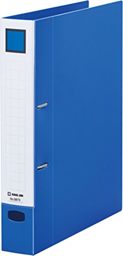 キングジム レバーリングファイル A4 適正収納枚数350枚 Dタイプ 6873青（10セット）