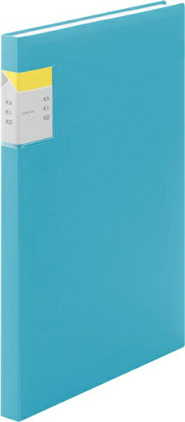 キングジム クリアファイル カキコ A4 縦 40P 水色 8632Wミス（10セット）