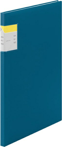 キングジム クリアファイル カキコ A4 縦 20P ネイビー 8632ネイ（10セット）