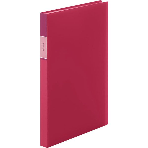 キングジム KING JIM FV166TWアカ [フェイバリッツ クリアーファイル(透明) A4 40ポケット 赤]（10セット）