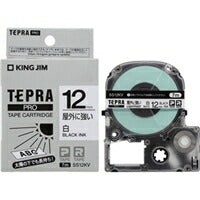 KING JIM テプラPROテ－プ屋外に強い白 SS12KV キングジム 4971660776726（10セット）