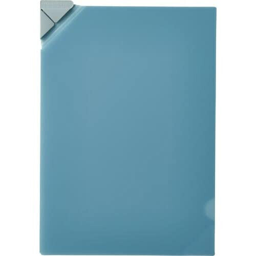 キングジム ナナメクリフアイル（トウメイ）アオ 580T-B　4971660056170（10セット）