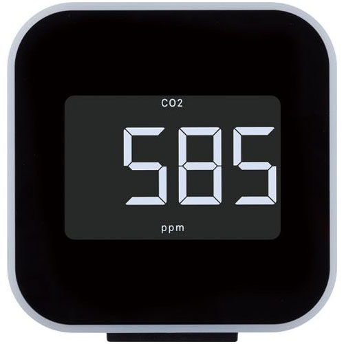 キングジム カンキヲウナガスＣＯ２モニタ－クロ CD20-BK　4971660778850（10セット）