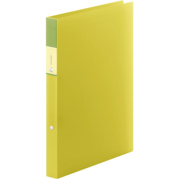 キングジム KING JIM FV621Tキイ [フェイバリッツ リングファイル(透明) 黄]（10セット）