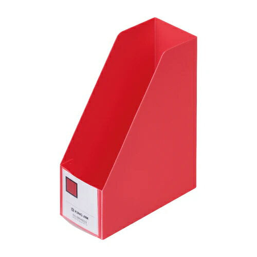 キングジム ミニＧボツクスＰＰタテアカ MN4653-R　4971660061211（5セット）