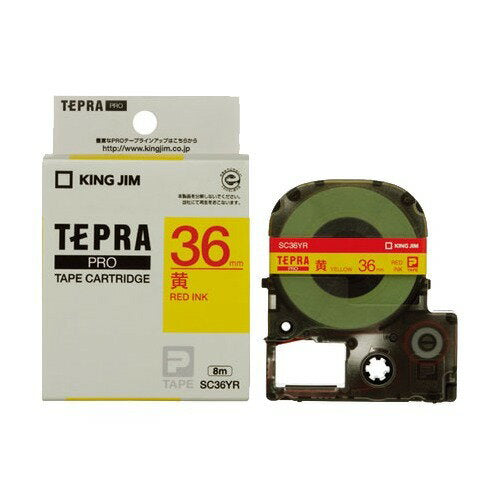 キング テープカートリッジキ／アカ SC36YR 4971660758944