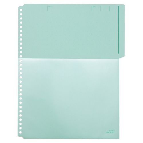 キングジム ハーフポケット台紙ミドリ 103HP-G　4971660141609