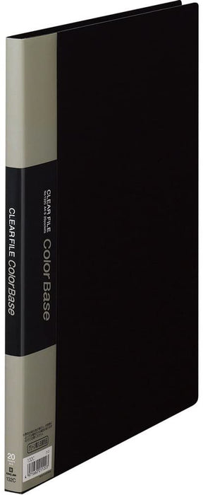 キングジム クリアーファイル カラーベース A4 （S型） 20枚 132C 黒（10セット）