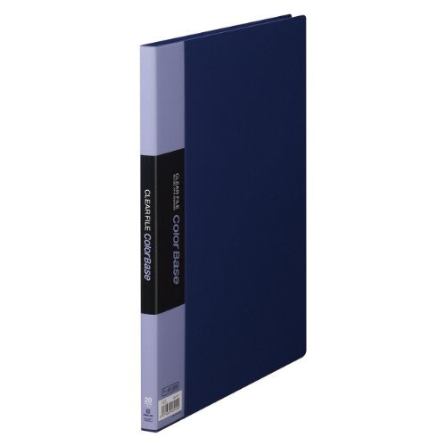 キングジム クリアーファイル カラーベース A4 （S型） 20枚 132C ネイビー（10セット）