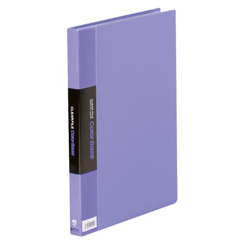 キングジム クリアーファイル カラーベース W A4S 132CW 藤（10セット）