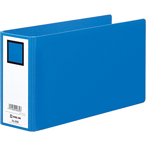 キングジム 伝票用ファイル A4長辺1/3 898 青（10セット）