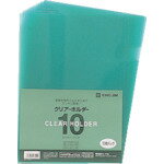 キングジム クリアホルダー　１０マイ　 735N10ﾐﾄﾞﾘ　4971660065400（10セット）
