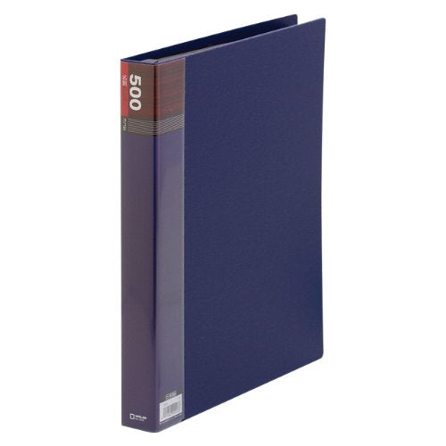 キングジム 名刺ホルダー A4-S 30穴 39W 青（10セット）