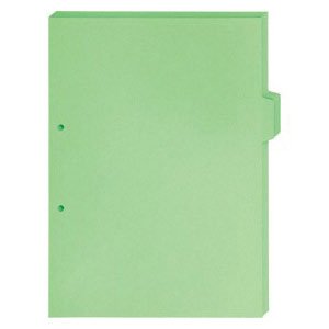 キングジム カラーインデックス5山（単色） 緑 A4S 907T20ミト（10セット）