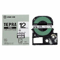 キングジム テープカートリッジ テプラPRO 強粘着 12mm SS12KW 白（10セット）