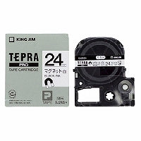 キングジム テープカートリッジ テプラPRO マグネットテープ 24mm SJ24S 白（10セット）