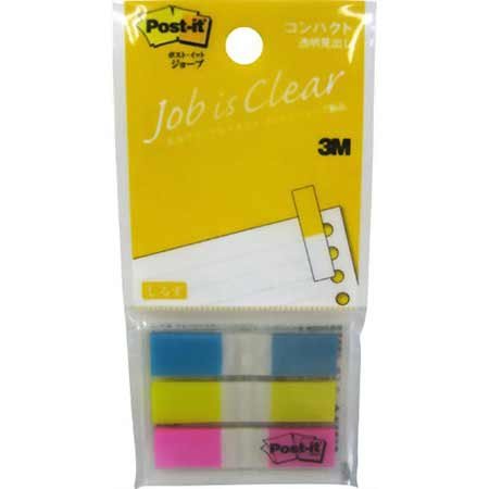 3M ポストイット コンパクト 透明見出し 683－C1 3色セット（10セット）