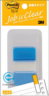 ポストイット　ジョーブ製品　詰め替えタイプ　レギュラーサイズ　ディスペンサー付き ブルー 44mm×25mm 50枚 680DN-5 フィルムふせん 付箋 しるす（10セット）
