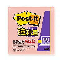スリーエムジャパン ポスト イット強粘着７５×７５ パステル 桃 １冊（10セット）